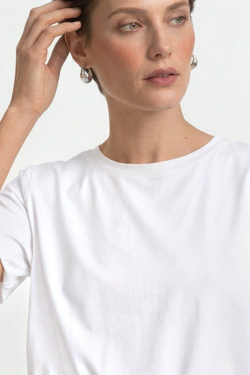 T-Shirt mit Gummizugsaum - Image 4
