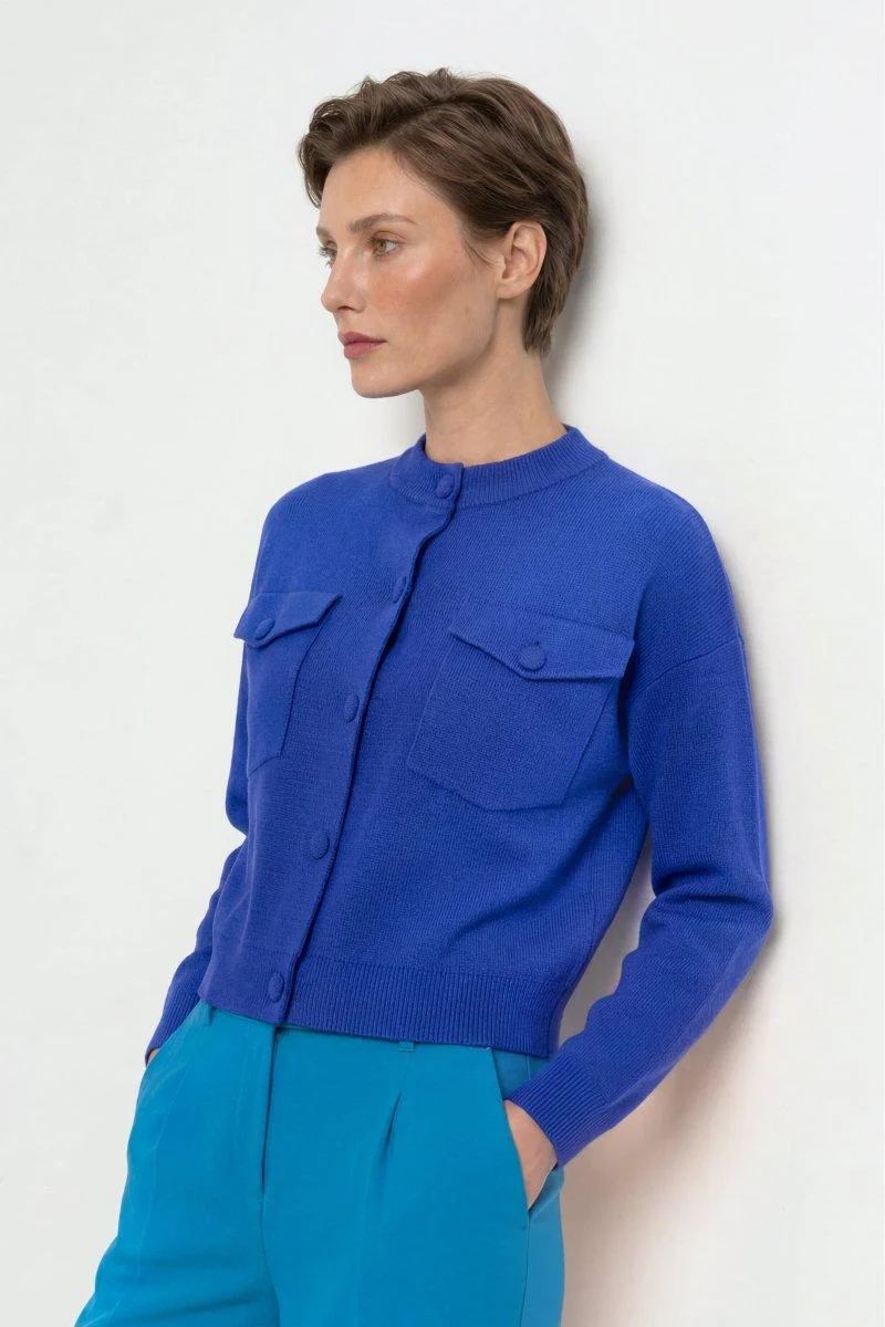Cardigan mit Brusttaschen