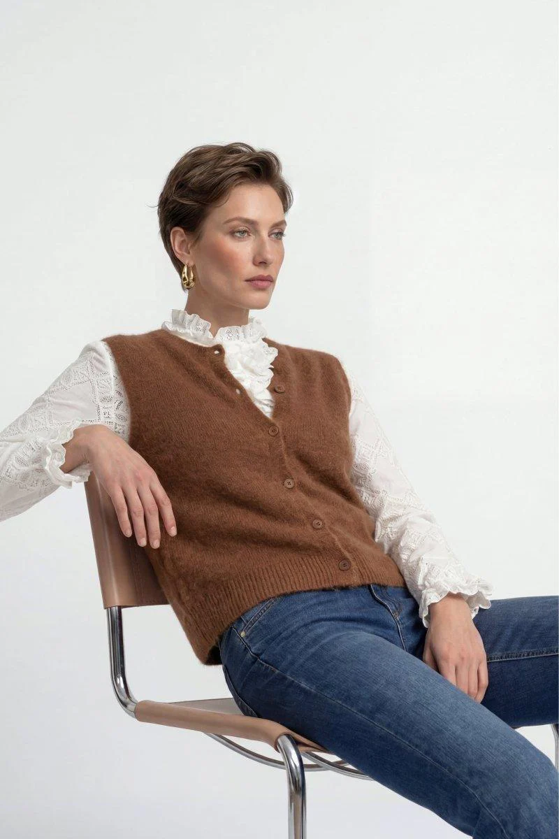Strickweste mit Knöpfen - Image 5