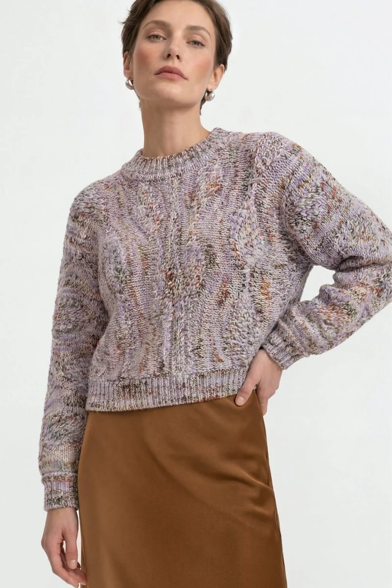 Pullover mit Zopfmuster