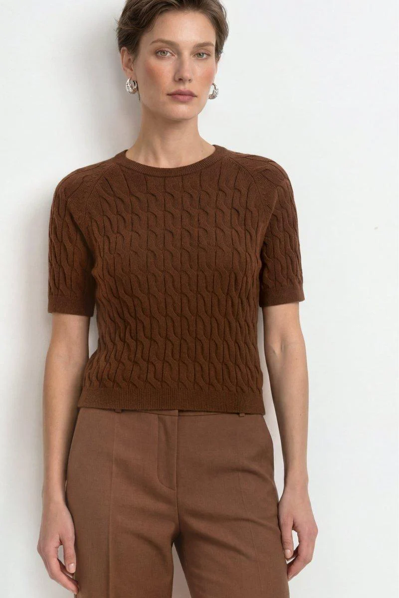 Pullover mit Zopfstrick - Image 3