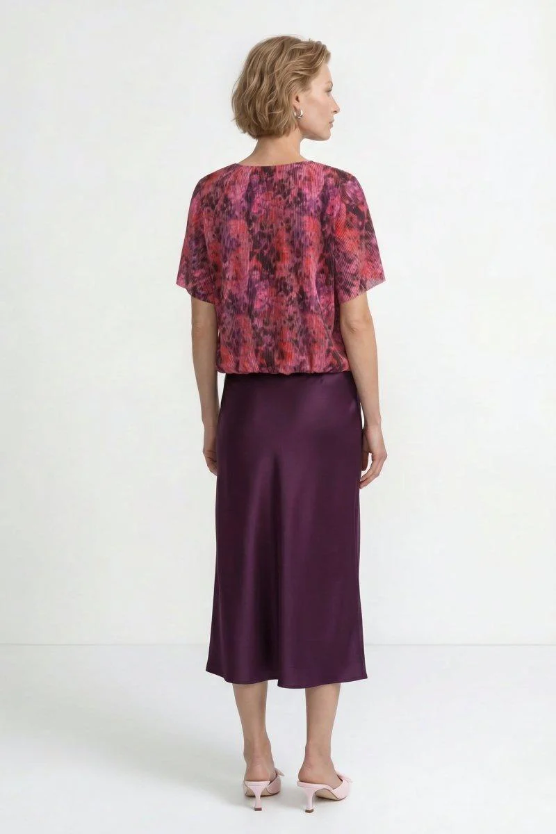 Plissee-Shirt mit Print - Image 3