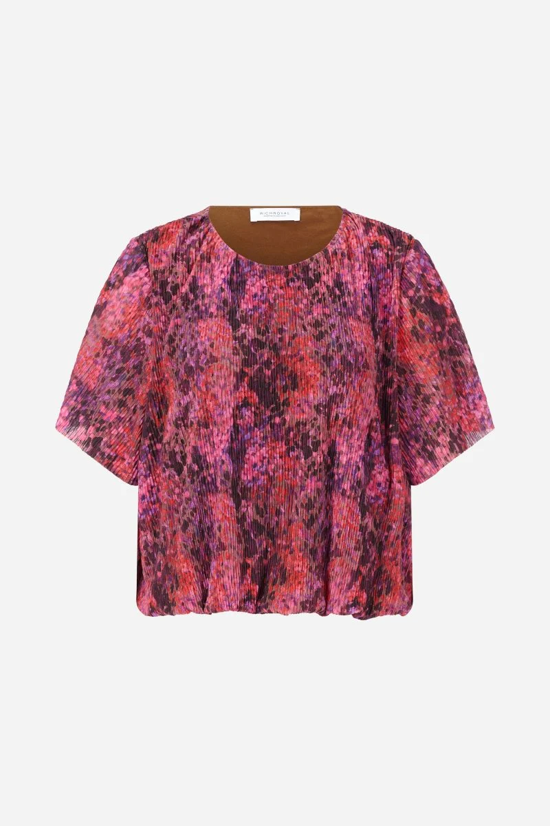 Plissee-Shirt mit Print - Image 5