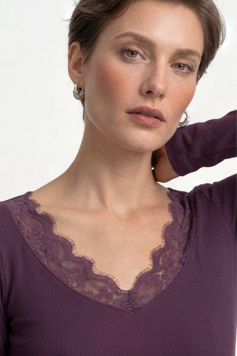 Longsleeve mit Eyelash-Spitze - Image 2
