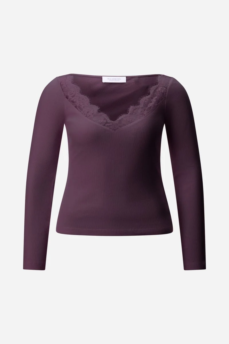 Longsleeve mit Eyelash-Spitze - Image 5