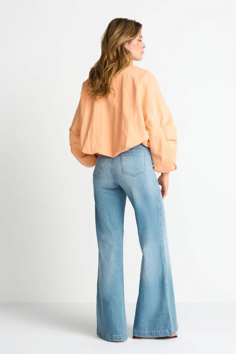 Denim Wide Leg Jeans - Image 2