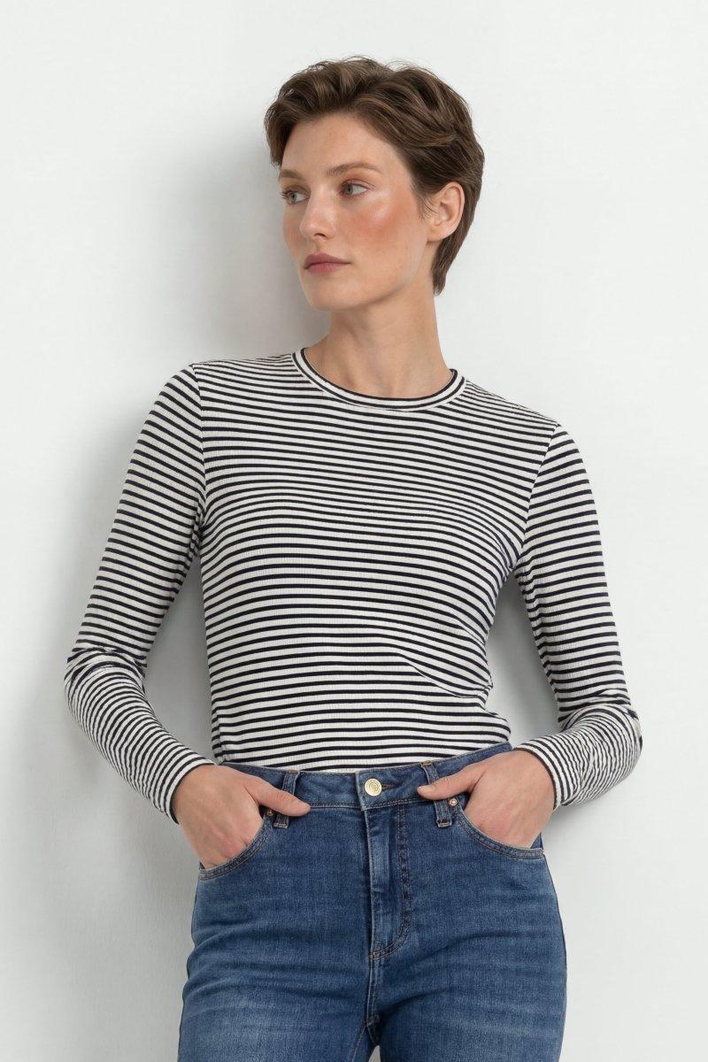Gestreiftes Longsleeve