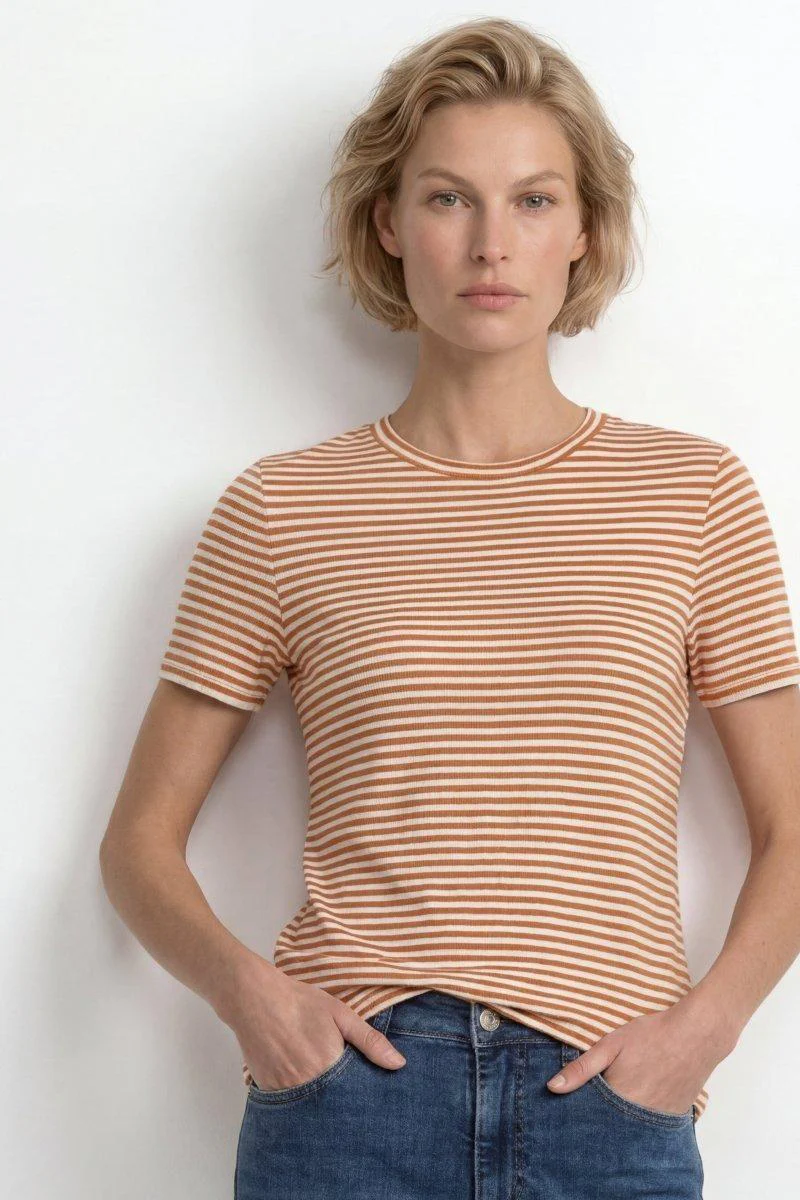 Ringelshirt mit Glanzgarn