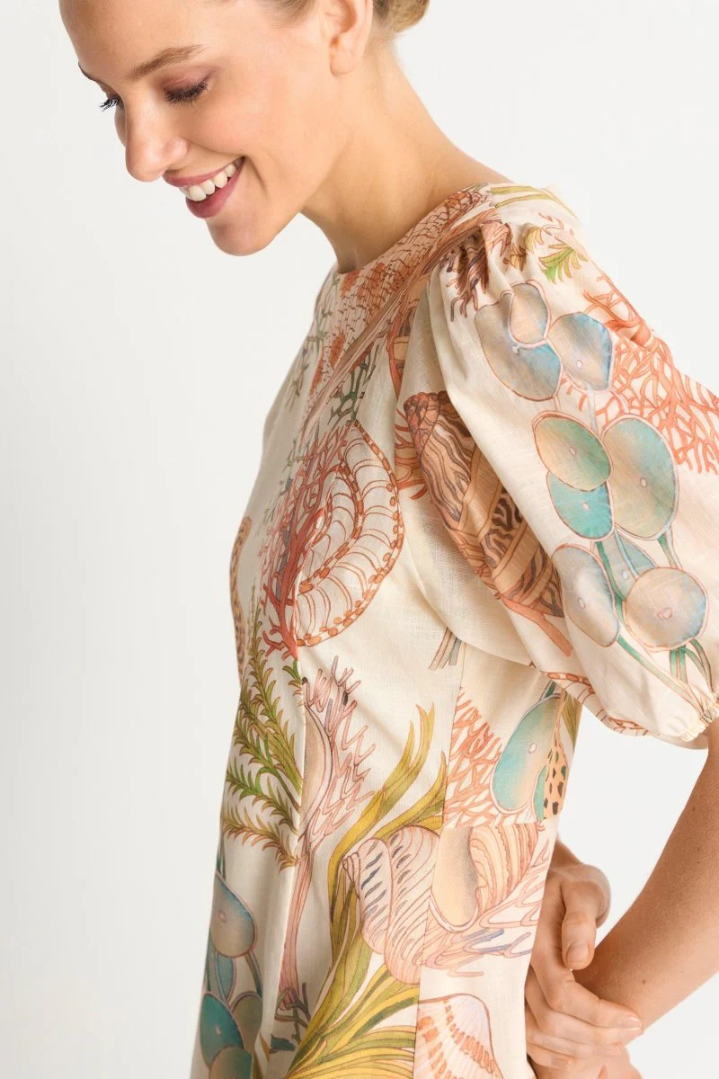 Midikleid mit Muschelprint - Image 5