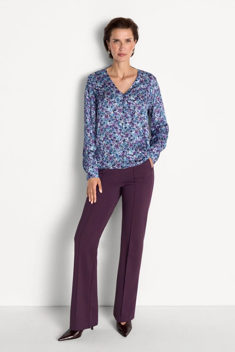 Bluse mit V-Ausschnitt