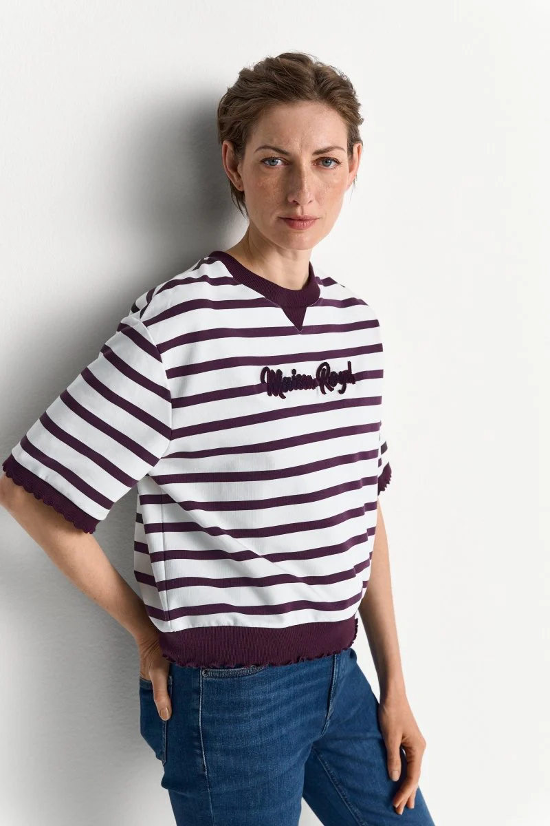 Gestreiftes Kurzarmshirt