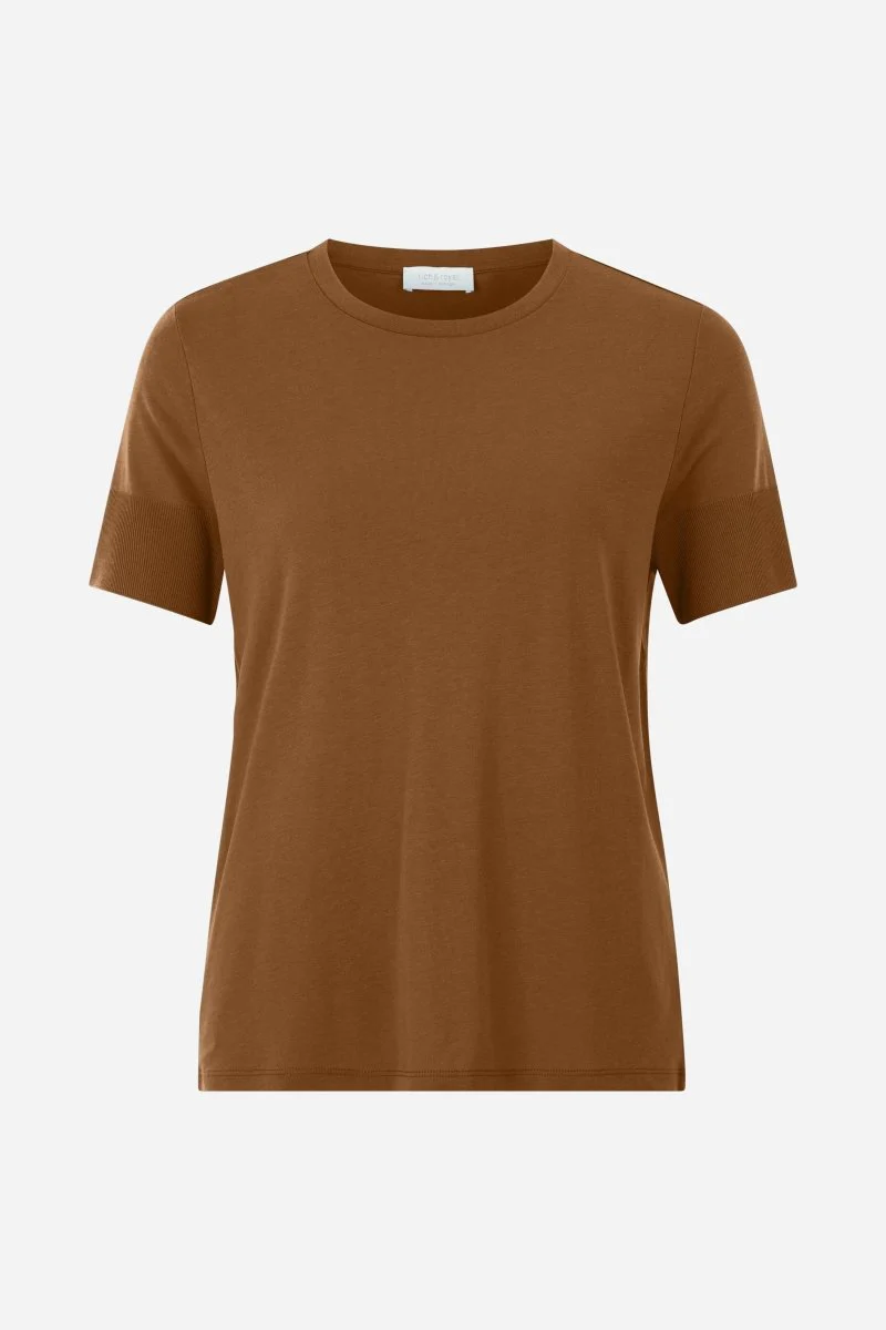 T-Shirt mit gerippten Ärmelabschlüssen - Image 5