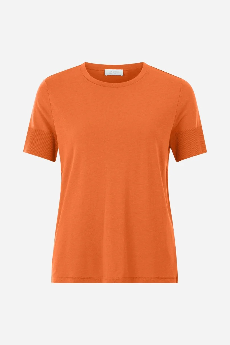 T-Shirt mit gerippten Ärmelabschlüssen - Image 5