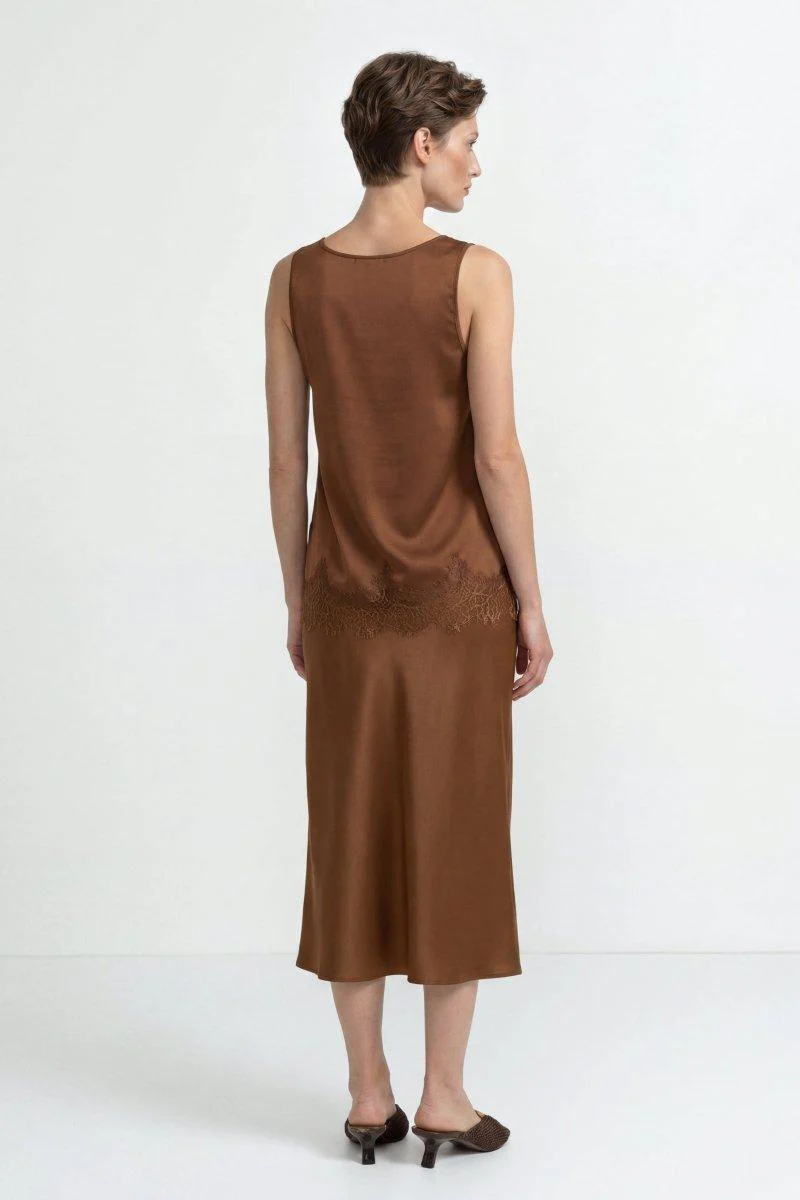 Satin Top mit Spitze - Image 3