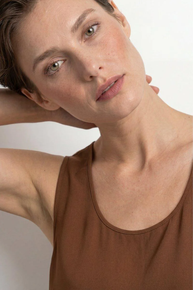 Satin Top mit Spitze - Image 4