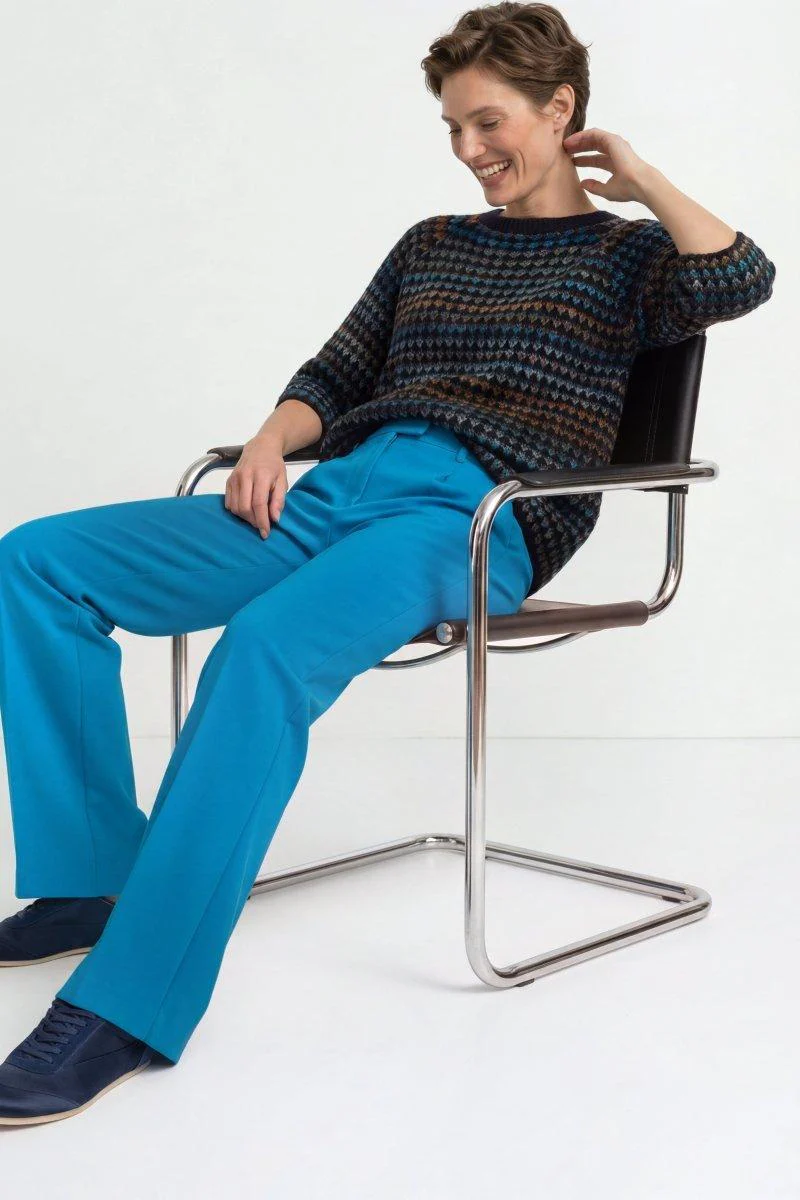 Kurzarm-Pullover mit Ajourstrick - Image 5